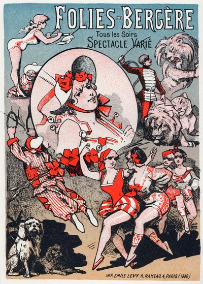 Sanat. Eğlence. Folies Bergeres, Paris
