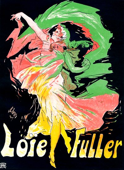 Loïe Fuller afişi, 1897. by Jules Cheret