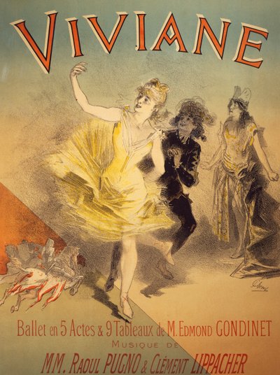 Viviane için afiş, Edmond Gondinet
