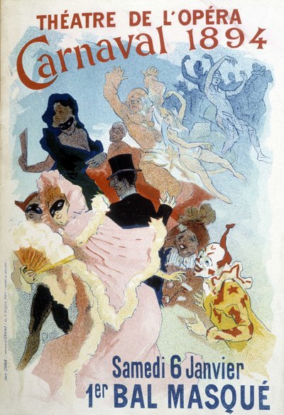 Poster of Cherret for the Carnival of 1894 at the Theatre de l