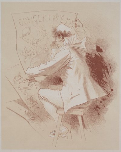 Yaz Konseri, c. 1895-1900. by Jules Cheret