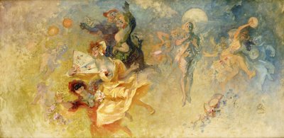 maskeli top, by Jules Cheret