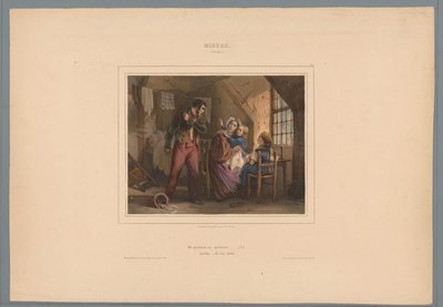 Zavallı işçi eve parasız geliyor Misere (30 saniye) (nesne üzerindeki başlık) Erdemler ve Kötülükler (dizi başlığı) Vice et Vertu, albüm ahlaki (...) (seri başlığı) by Jules  David