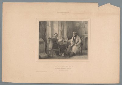 Bir rahiple sohbet eden hayırsever Hayırseverlik (50 an) (nesne üzerindeki başlık) Erdemler ve Kötülükler (dizi başlığı) Vice et Vertu, albüm ahlaki (...) (seri başlığı) by Jules  David