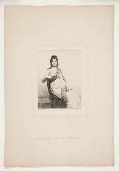 Bayan Verninac, n?E Delacroix by Jules David