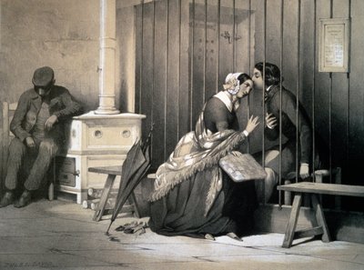 Mahkum, Jules David (1808-1892), gravür, Fransa by Jules David
