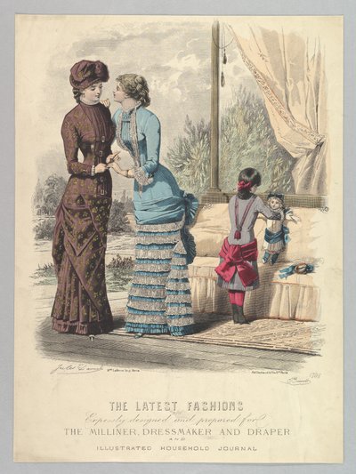 Milliner, Terzi ve Dr için Açıkça Tasarlanan ve Hazırlanan En Son Modalar..., 1880-82. by Jules David