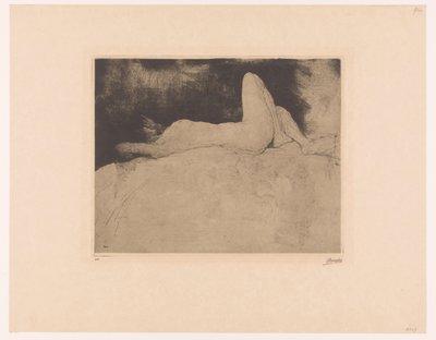 çıplak yatmak Şimdi (nesnedeki başlık) by Jules De Bruycker (signed by artist)