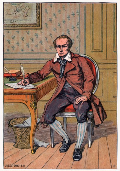 Andre Chenier, 1900 dolayları (gravür) by Jules Didier