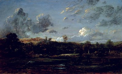 Landes'de, 1841 dolayları (tuval üzerine yağlıboya) by Jules Dupré