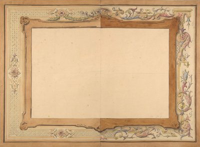 Bir tavan için tasarım, 19. yüzyılın ikinci yarısı. Yaratıcılar: Jules-Edmond-Charles Lachaise, Eugène-Pierre Gourdet. by Jules Edmond Charles Lachaise and Eugène Pierre Gourdet