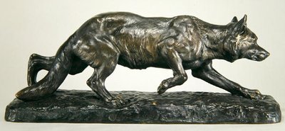 Çömelmiş Kurt (bronz) by Jules Edmond Masson