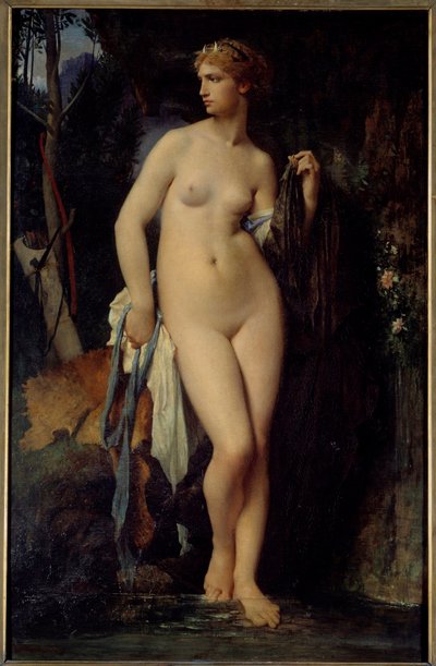 Jules Elie Delaunay (1828-1891) 1872 Güneş tarafından Diane Tablo. 1,47x0,94 m Paris, Orsay Müzesi by Jules Elie Delaunay