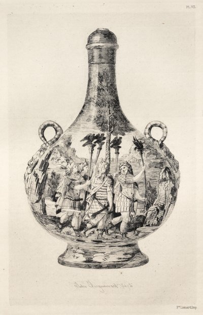 Seramik Sanatının Tarihi: Çömlekçiliğin Tanımlayıcı ve Felsefi Bir Çalışması...Levha VIII, 187 by Jules Ferdinand Jacquemart