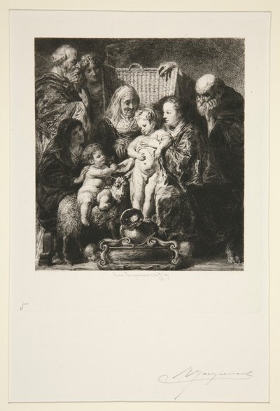kutsal Aile by Jules Ferdinand Jacquemart
