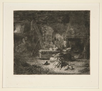 Hollanda Mutfağının İçi by Jules Ferdinand Jacquemart