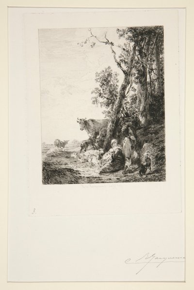 Dinlenme by Jules Ferdinand Jacquemart