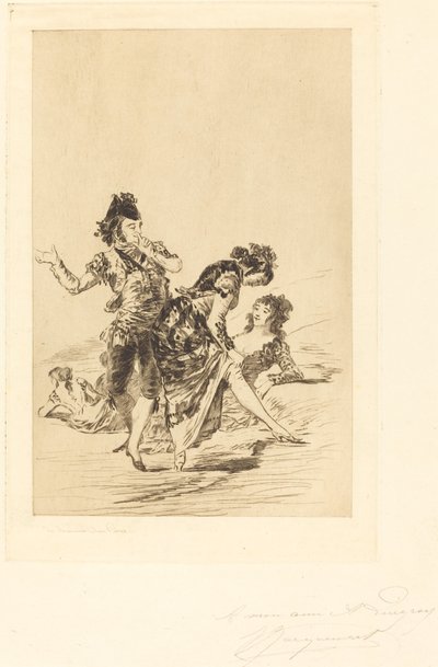 İspanyol Sahnesi by Jules Ferdinand Jacquemart after Francisco de Goya