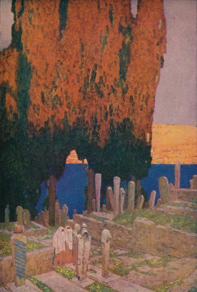 Haliç kıyısındaki Eyub Mezarlığında, 1913 by Jules Guerin