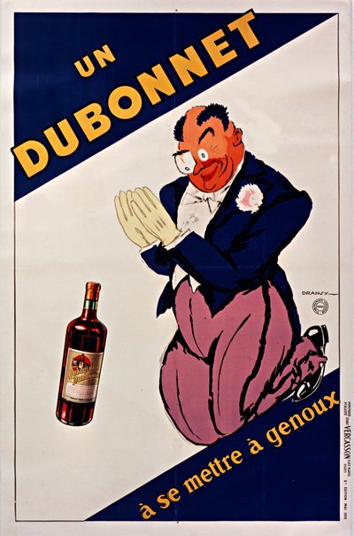 Diz çökecek bir Dubonnet, 1932. by Jules Isnard Dransy