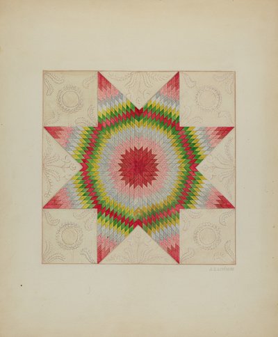 Patchwork Yorgan, c. 1936. by Jules Lefevere