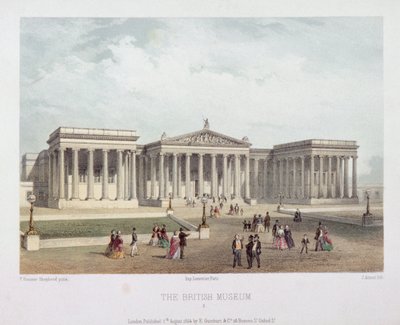 British Museum, Holborn, Londra, 1854 by Jules Louis Arnout