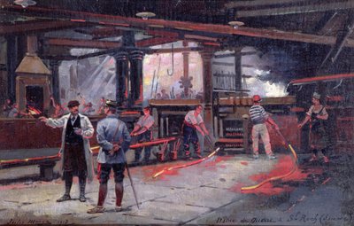St. Roch'ta bir savaş fabrikası by Jules Monge