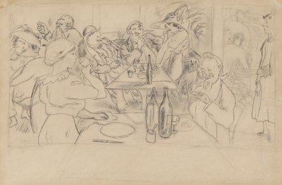 Kafe? Faliyet alani, sahne by Jules Pascin