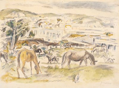 Manzaradaki Atlar by Jules Pascin