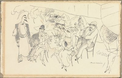 Figürlerin Sahnesi by Jules Pascin