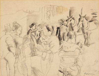 Sokak Sahnesi, New York by Jules Pascin