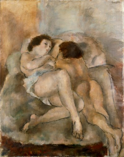 İki nü by Jules Pascin