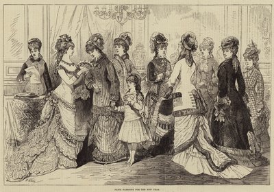 Yeni Yıl için Paris Modası by Jules Pelcoq