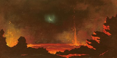 Volkan, Hawaii, 1888 by Jules Tavernier