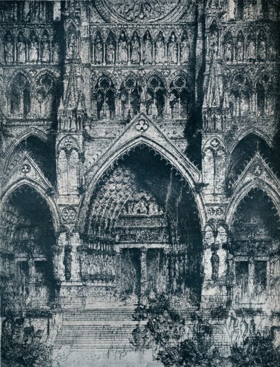 Amiens Katedrali, c20. yüzyıl by Jules de Bruycker