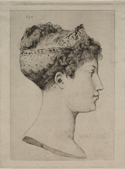 Profildeki Marie Louise by Jules de Goncourt