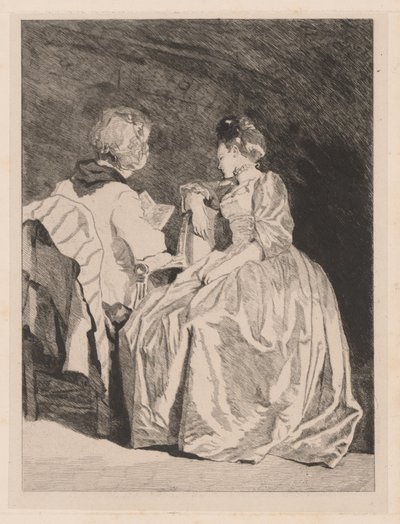 La Lecture (Okuma) by Jules de Goncourt, after Jean Honoré Fragonard