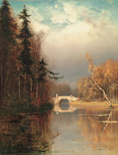 Sonbaharda Park, 1893 by Juli Julievich Klever