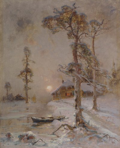 Kış Gün Batımı, 1900 by Juli Julievich Klever