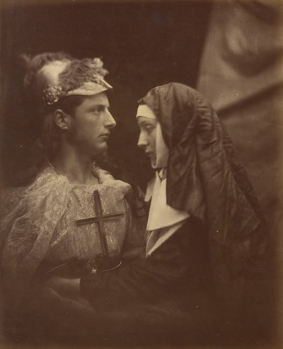 Sir Galahad ve Soluk Rahibe, 1874. by Julia Margaret Cameron