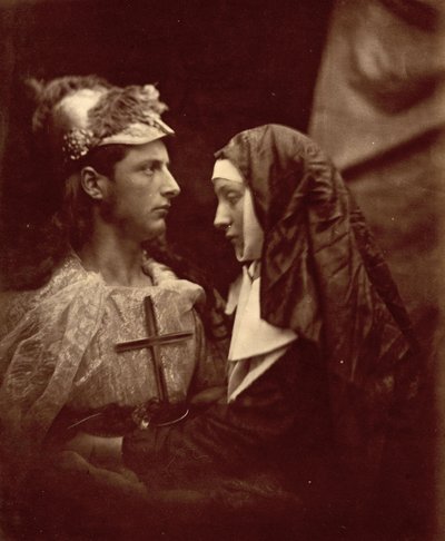 Sir Galahad ve soluk Rahibe, 1879 by Julia Margaret Cameron