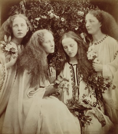 The Rose Bud Garden of Girls (albüm baskısı) by Julia Margaret Cameron