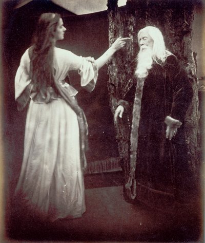Vivien ve Merlin by Julia Margaret Cameron