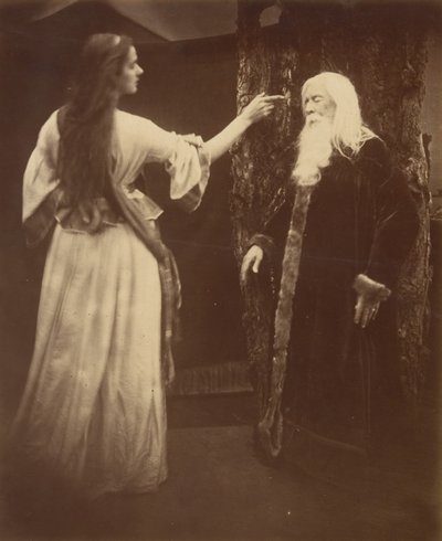 Vivien ve Merlin, 1874. by Julia Margaret Cameron