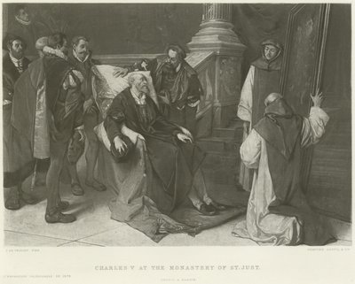 St Just gravür Manastırı'nda Charles V by Juliaan de Vriendt