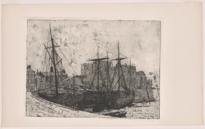 Rushen Kalesi--Isle of Man by Julian Alden Weir