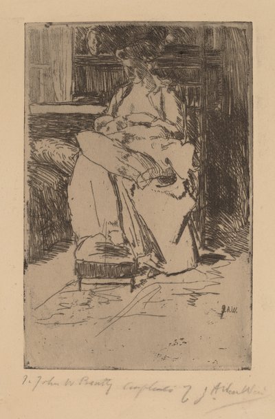 Anne ve Çocuk by Julian Alden Weir