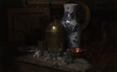Stüdyoda Natürmort by Julian Alden Weir