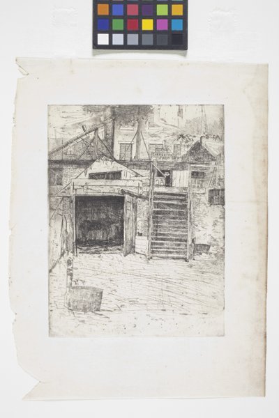 Marangoz Dükkanı (gravür) by Julian Alden Weir