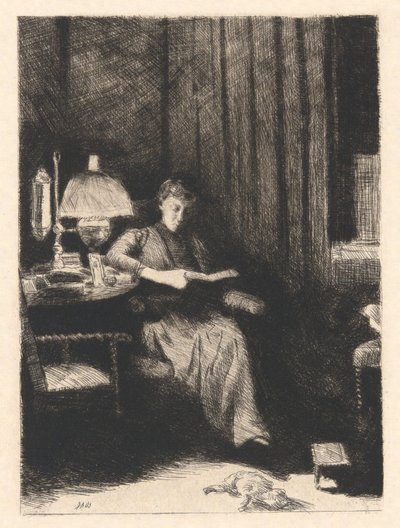 Akşam Lambası by Julian Alden Weir